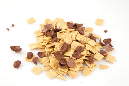 Flocos de cereais maltados com pepitas de chocolate